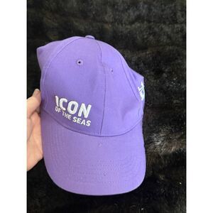 Royal Caribbean Hat Men Strap Back Icon Seas Inaugural Sailing Purple